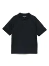Emporio Armani Logo-embroidered Polo Shirt In Blue