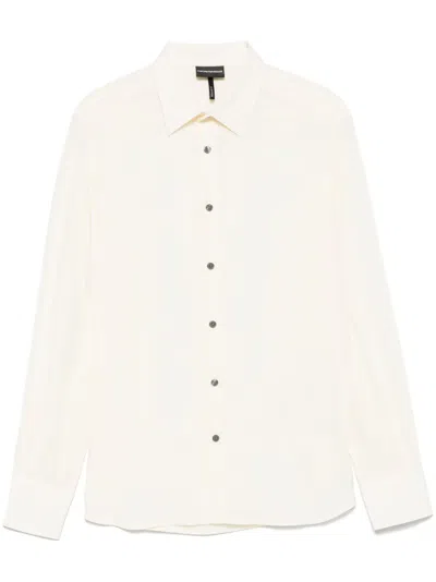 EMPORIO ARMANI LOGO-EMBROIDERED SHIRT