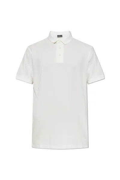 EMPORIO ARMANI EMPORIO ARMANI LOGO EMBROIDERED SHORT-SLEEVED POLO SHIRT