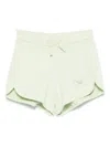 Emporio Armani Logo-embroidered Shorts In 绿色