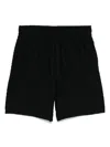 Emporio Armani Logo-embroidered Shorts In Black