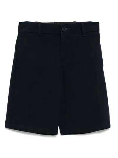 Emporio Armani Kids' Logo-embroidered Shorts In Blue