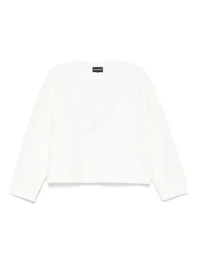 EMPORIO ARMANI LOGO-EMBROIDERED SWEATSHIRT
