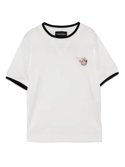 Emporio Armani Kids' Logo-embroidered T-shirt