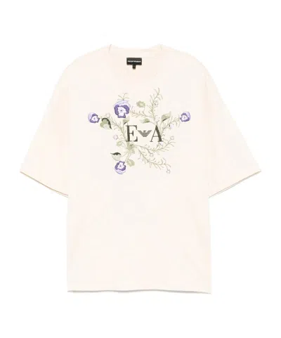 EMPORIO ARMANI LOGO-EMBROIDERED T-SHIRT