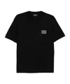 Emporio Armani Asv Jersey T-shirt With Embroidered Logo Patch In Black