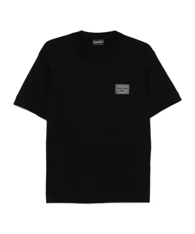 EMPORIO ARMANI LOGO-EMBROIDERED T-SHIRT