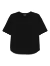Emporio Armani Crew Neck Relaxed Fit Short Sleeves T-shirt In Black