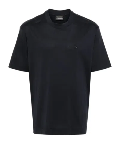 EMPORIO ARMANI EMPORIO ARMANI LOGO-EMBROIDERED CREWNECK T-SHIRT