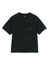 Emporio Armani Logo-embroidered T-shirt In Blue