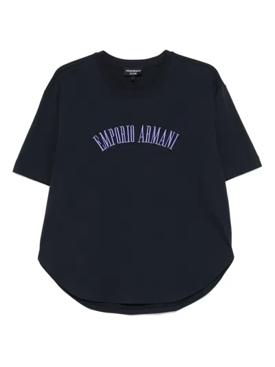 EMPORIO ARMANI LOGO-EMBROIDERED T-SHIRT