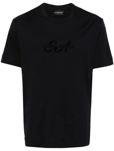 Emporio Armani T-shirts In Blue