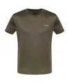 Emporio Armani Lyocell-blend Jersey T-shirt In Brown