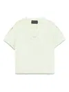 Emporio Armani Logo-embroidered T-shirt In Green