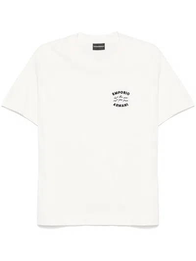 EMPORIO ARMANI LOGO-EMBROIDERED T-SHIRT