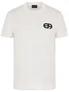 Emporio Armani Logo-embroidered T-shirt In White