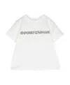 Emporio Armani Logo Embroidered T-shirt In White