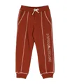 Emporio Armani Logo-embroidered Track Pants In Red
