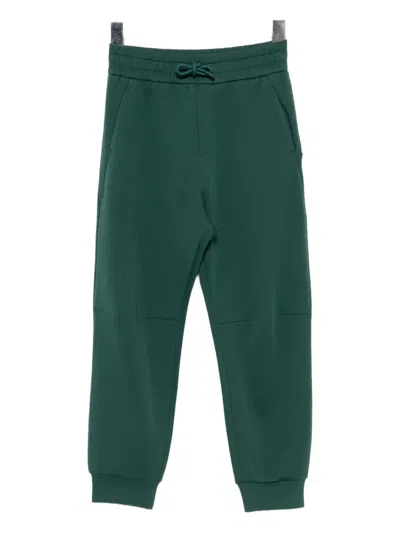 Emporio Armani Kids' Logo-embroidered Track Pants In Green