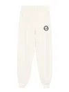 Emporio Armani Logo-embroidered Track Pants In White