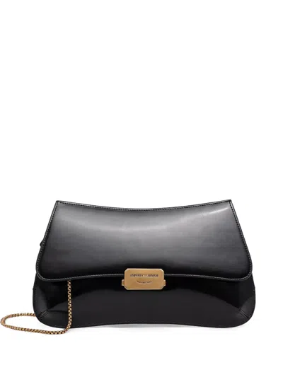 Emporio Armani Logo-engraved Clutch Bag