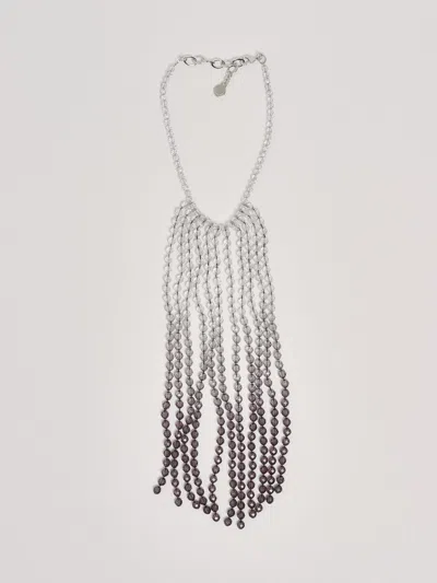 Emporio Armani Girocollo Boules Con Frange Sfumate Necklace In Multi