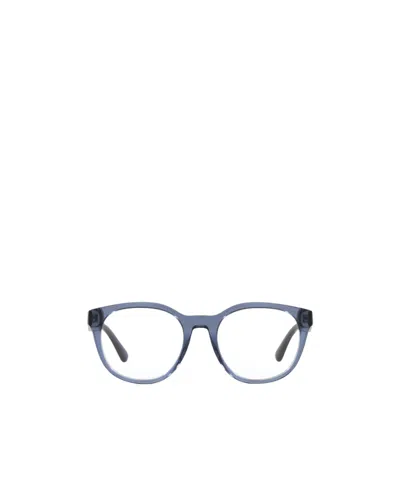 Emporio Armani Logo Flat Mirror In Blue