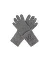 Emporio Armani Logo Gloves In Gray