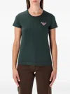 Emporio Armani New York Capsule Collection Oversized Printed Jersey T-shirt In Green