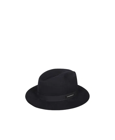 Emporio Armani Logo Hat In Black