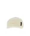 Emporio Armani Corduroy Baseball Cap In Neutral