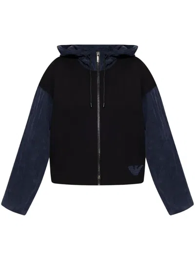 EMPORIO ARMANI LOGO HOODED JACKET