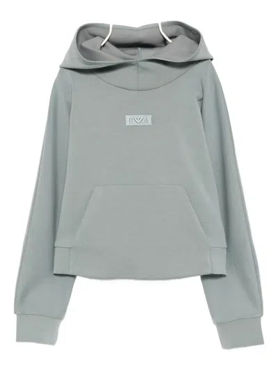 Emporio Armani Hoodie Mit Logo In Gray