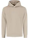 Emporio Armani Logo Hoodie In Neutrals