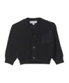 Emporio Armani Logo-jacquard Button-up Cardigan In Black