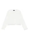 Emporio Armani Logo-jacquard Cardigan In White