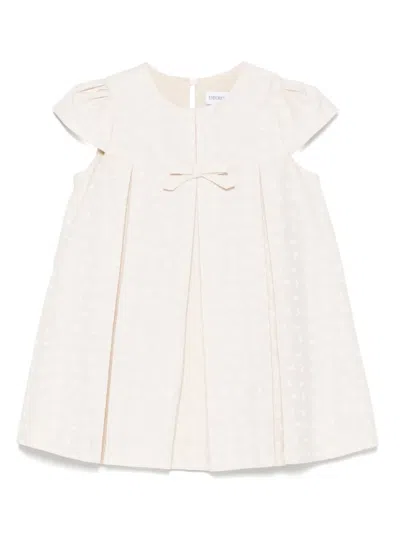 Emporio Armani Kids' Logo-jacquard Dress In ニュートラル