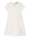 Emporio Armani Logo-jacquard Inverted-pleat Dress In Neutrals