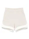 Emporio Armani Logo-jacquard Jersey Shorts In 中性色
