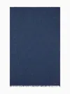 Emporio Armani Logo-jacquard Scarf In Blue
