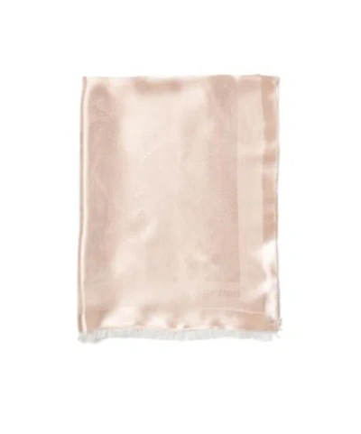 Emporio Armani Logo-jacquard Scarf In Pink