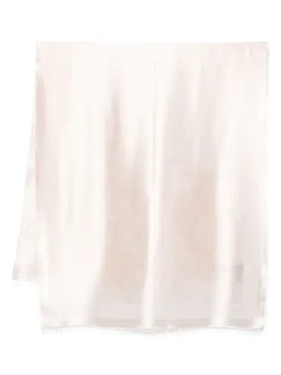 Emporio Armani Logo-jacquard Scarf In Pink