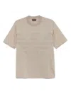 Emporio Armani Short Sleeve T-shirt In Neutrals
