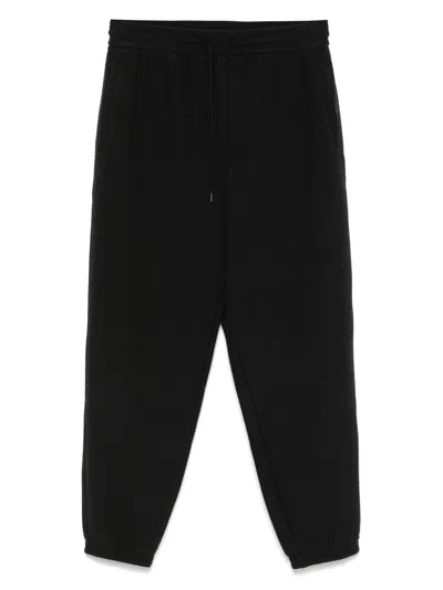 EMPORIO ARMANI LOGO-JACQUARD TRACK PANTS