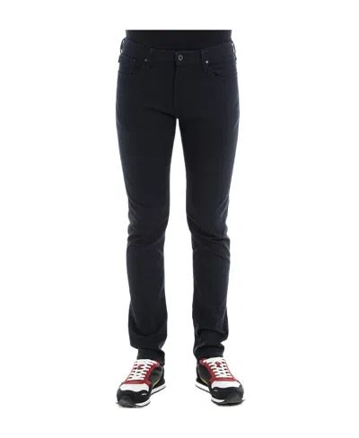 Emporio Armani Logo Jeans In Black