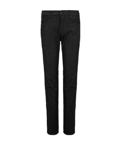 Emporio Armani Logo Jeans In Black