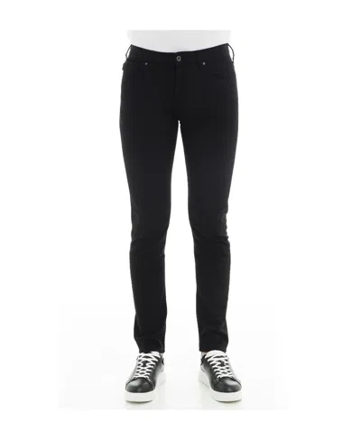 Emporio Armani Logo Jeans In Black