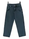 Emporio Armani Logo Jeans In Blue