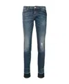 Emporio Armani Logo Jeans In Blue