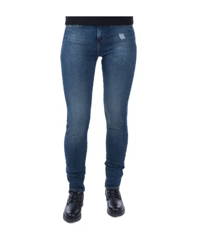 Emporio Armani Logo Jeans In Blue